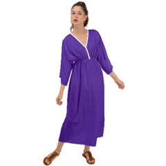 Ultra Violet Purple Grecian Style  Maxi Dress by bruzer