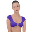 Ultra Violet Purple Cap Sleeve Ring Bikini Top View1