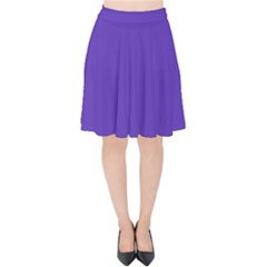 Ultra Violet Purple Velvet High Waist Skirt by Patternsandcolors