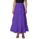 Ultra Violet Purple Tiered Ruffle Maxi Skirt View1