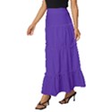 Ultra Violet Purple Tiered Ruffle Maxi Skirt View2