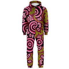 Authentic Aboriginal Art - You Belong Hooded Jumpsuit (men) by hogartharts