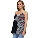 Abstract City Retro Sunset Night Casual Spaghetti Strap Chiffon Top View2