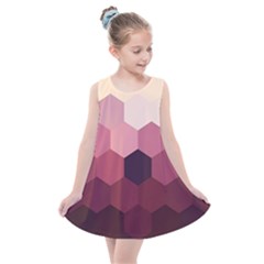 Hexagon Valentine Valentines Kids  Summer Dress by Grandong