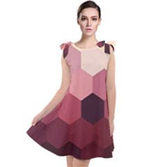 Hexagon Valentine Valentines Tie Up Tunic Dress by Grandong