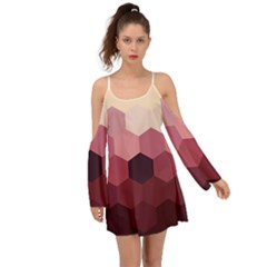 Hexagon Valentine Valentines Boho Dress by Grandong