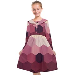 Hexagon Valentine Valentines Kids  Midi Sailor Dress by Grandong