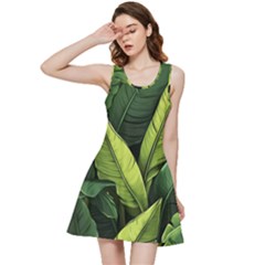 Banana Leaves Pattern Inside Out Racerback Dress by goljakoff