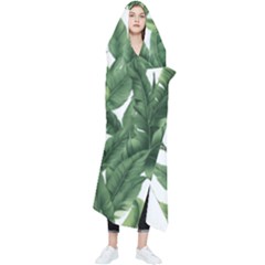 Tropical Leaves Wearable Blanket by goljakoff