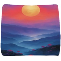 Valley Night Mountains Seat Cushion by Cemarart