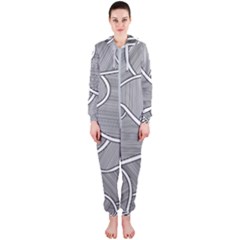 Authentic Aboriginal Art - Farm-lands3 Hooded Jumpsuit (ladies) by hogartharts