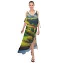 Countryside Landscape Nature Maxi Chiffon Cover Up Dress View1