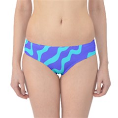 Purple Mint Turquoise Background Hipster Bikini Bottoms