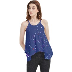 Texture Grunge Speckles Dots Flowy Camisole Tank Top by Cemarart