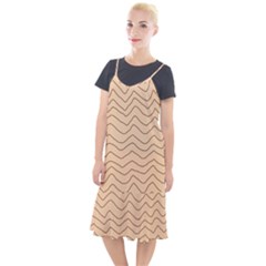 Background Wavy Zig Zag Lines Camis Fishtail Dress by Cemarart