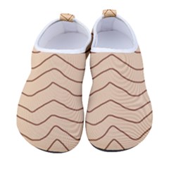 Background Wavy Zig Zag Lines Women s Sock-style Water Shoes by Cemarart