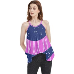 Texture Grunge Speckles Dot Flowy Camisole Tank Top by Cemarart