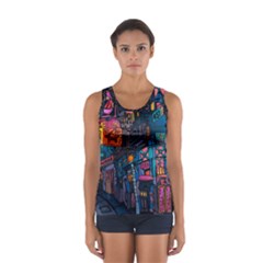 Wallet City Art Graffiti Sport Tank Top  by Bedest