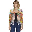 Mandalas-1084082 Ai-generated-7899053 Women s Casual 3/4 Sleeve Spring Jacket View1