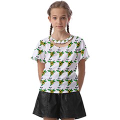 Pattern Design  Kids  Front Cut T-shirt by lipli