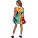 Starry Night Wanderlust: A Whimsical Adventure Kids  Short Sleeve Dolly Dress View4