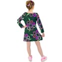 Floral-5522380 Kids  Long Sleeve Velvet Dress View2