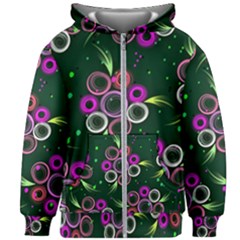 Floral-5522380 Kids  Zipper Hoodie Without Drawstring by lipli