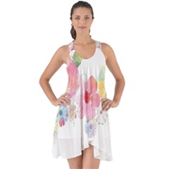 Flower-2342706 Show Some Back Chiffon Dress by lipli