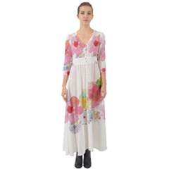 Flower-2342706 Button Up Boho Maxi Dress by lipli