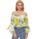 Fruit-2310212 Off Shoulder Flutter Bell Sleeve Top View1