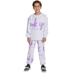 Thank You  Kids  Sweatshirt Set by lipli