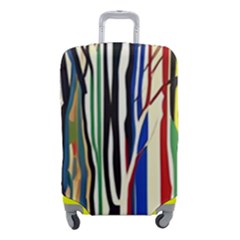 Abstract Trees Colorful Artwork Woods Forest Nature Artistic Luggage Cover (small) by Grandong