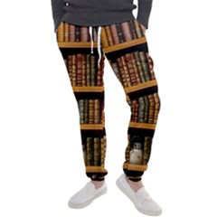 Room Interior Library Books Bookshelves Reading Literature Study Fiction Old Manor Book Nook Reading Men s Jogger Sweatpants by Grandong