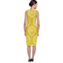 Lemon Fruits Slice Seamless Pattern Sleeveless Velvet Midi Dress View2