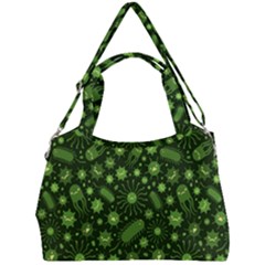 Seamless Pattern With Viruses Double Compartment Shoulder Bag