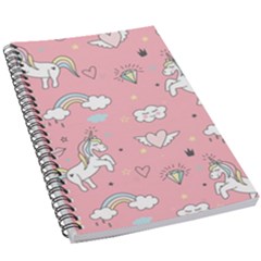 Cute Unicorn Seamless Pattern 5 5  X 8 5  Notebook by Apen