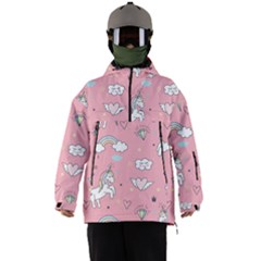 Cute Unicorn Seamless Pattern Men s Ski And Snowboard Waterproof Breathable Jacket by Apen