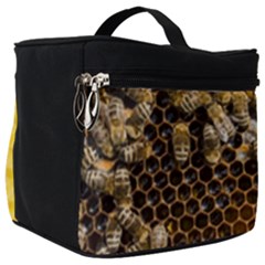 Honeycomb With Bees Make Up Travel Bag (big) by Apen