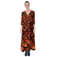 Fractal Frax Button Up Maxi Dress by Askadina