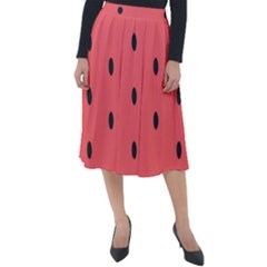 Watermelon Melon Fruit Healthy Food Meal Breakfast Lunch Juice Lemonade Summer Classic Velour Midi Skirt  by Maspions