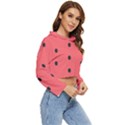 Watermelon Melon Fruit Healthy Food Meal Breakfast Lunch Juice Lemonade Summer Women s Lightweight Cropped Hoodie View3