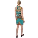 City Painting Town Urban Artwork Sleeveless Shirt Dress View2