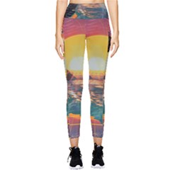 Pretty Art Nice Pocket Leggings  by Maspions