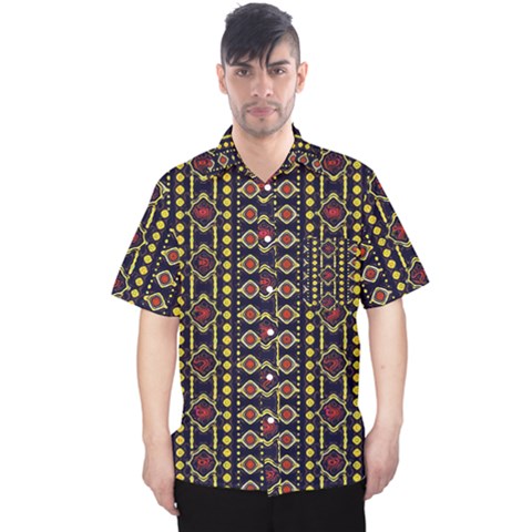 Background Art Pattern Design Men s Hawaii Shirt by Bedest