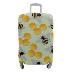 Bees Pattern Honey Bee Bug Honeycomb Honey Beehive Luggage Cover (small) by Bedest