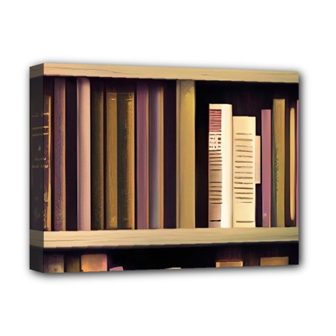 Books Bookshelves Office Fantasy Background Artwork Book Cover Apothecary Book Nook Literature Libra Deluxe Canvas 16  X 12  (stretched)  by Posterlux