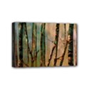 Woodland Woods Forest Trees Nature Outdoors Mist Moon Background Artwork Book Mini Canvas 6  x 4  (Stretched) View1