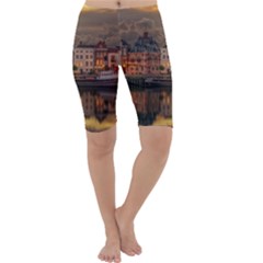 Old Port Of Maasslui Netherlands Cropped Leggings  by Maspions