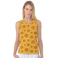 Cheese Texture Food Textures Women s Basketball Tank Top by nateshop