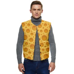 Cheese Texture Food Textures Men s Button Up Puffer Vest	 by nateshop